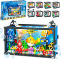 8 in 1 Aquarium Building Sets with Light Compatible with Lego Fish Tank Building Kits Including Sharks Turtles Octopus Sea Animal Party Favor Toys for Boys Girls Kids Aged 8-12 640PCS