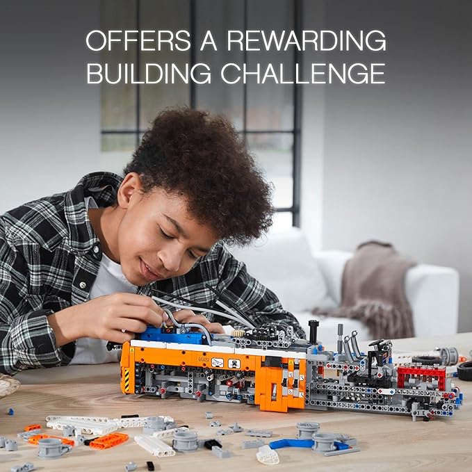 LEGO Technic Heavy-Duty Tow Truck 42128 with Crane Toy Model Building Set Engineering for Kids Series