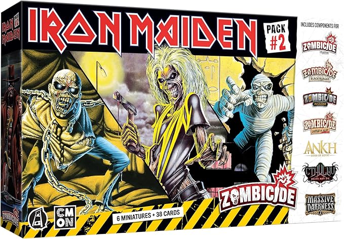 Zombicide Iron Maiden Character Pack #2 - Eddie Miniatures and Game Enhancements! Cooperative Strategy Board Game Ages 14+ 1-6 Players 60 Minute Playtime Made by CMON