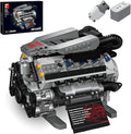 Working V8 Engine Model Building Kit Block-Compatible Physical Science Experiment STEM Toy Collectible Ornament and Creative Gift for Teens Aged 14+ and Adults(931 PCS)