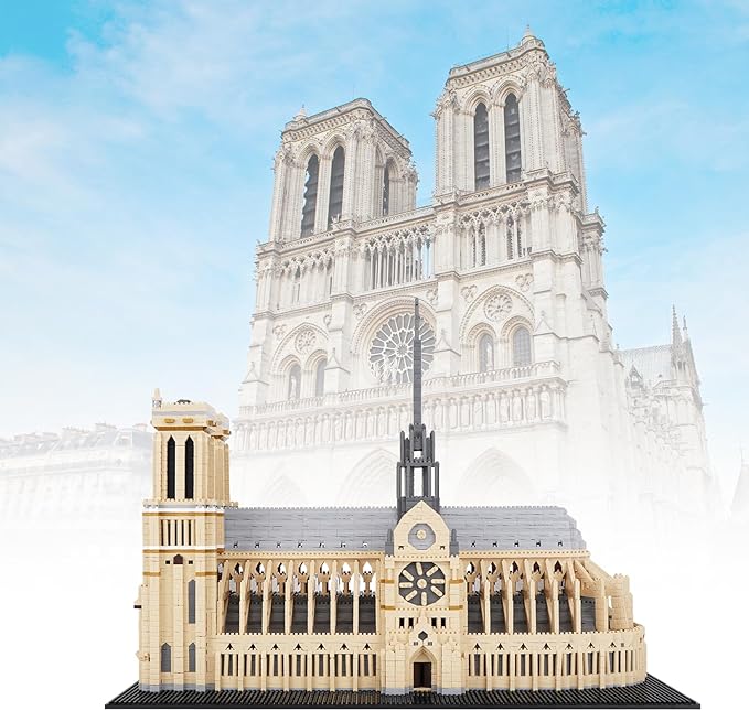 Building Blocks Architecture Notre Dame de Paris Model Micro Mini Blocks Creative Building Blocks Set 7380 PCS