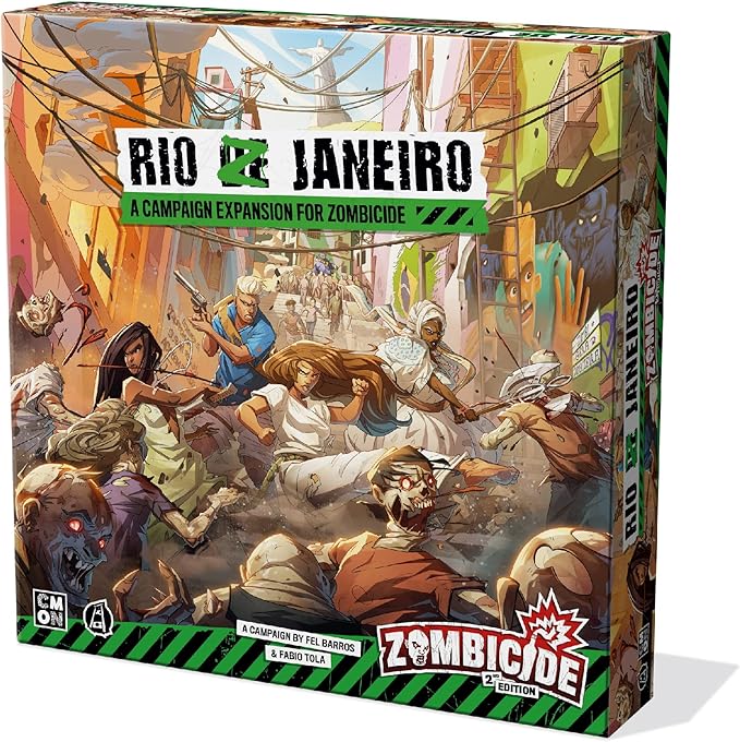 Zombicide: Rio Z Janeiro Board Game Expansion - Carnaval-Themed Zombies &amp New Campaign! Cooperative Tabletop Miniatures Strategy Game Ages 14+ 1-6 Players 1 Hour Playtime Made by CMON