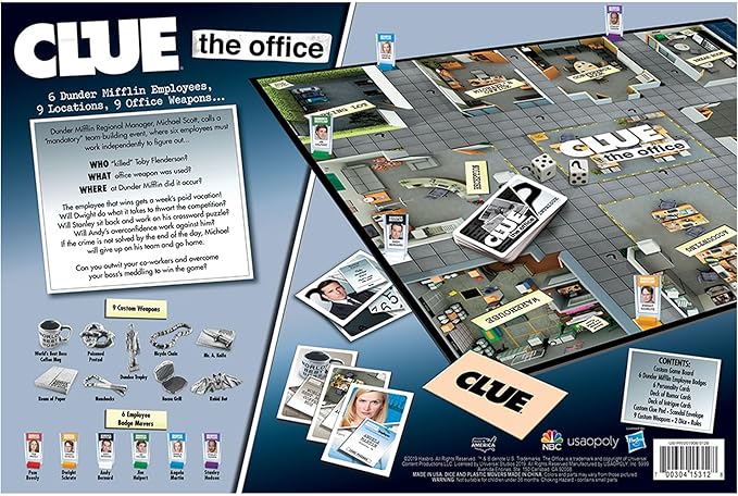 Hasbro CLUE: The Office Edition Board Game