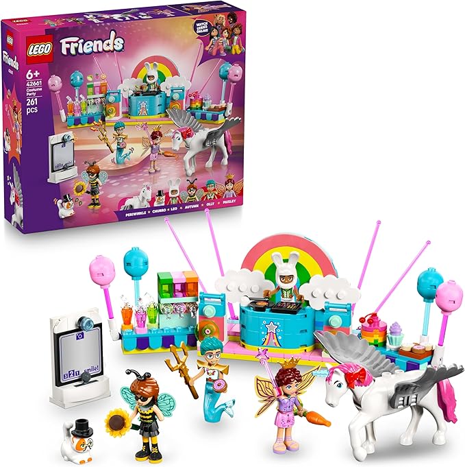 Lego Friends Unicorn Fairy Cosplay Party Toy Birthday Toy for Girls Boys Age 6 7 8 9 Pretend Play Mother Father 42661