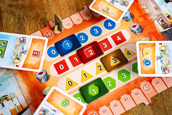 Queen Games Dabba Walla - Mumbai Food Express Strategy Board Game 2-4 Players Family Board Game