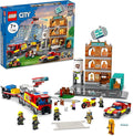 LEGO City Fire Brigade 60321 Building Set with Toy Fire Truck and Five Minifigures. Pretend Play Fire Engine Toy for Kids Boys and Girls Ages 7+