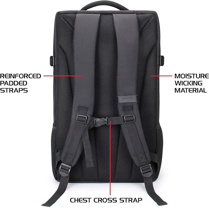 ENHANCE Board Game Backpack - Reinforced Rigid Board Game Storage with Padded Shoulder Straps Carrying Handle and Accessories Pockets for Dice Cards More - Fits and Protects Tabletop Adventures
