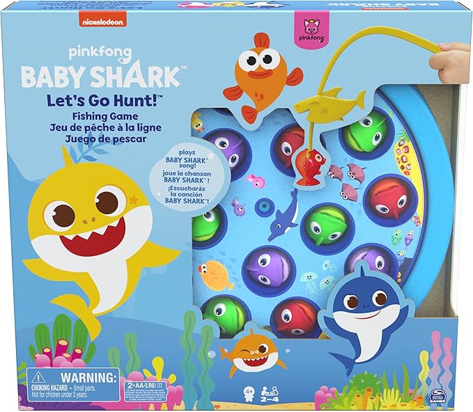 Spin Master Cardinal Games 6054916 Baby Shark Gone Fishing Game Multi Colour Ages 4+