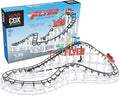 CDX Blocks: Flyer - 539 Pieces Building Brick Set Gravity Powered Roller Coaster Model Promotes STEM Learning