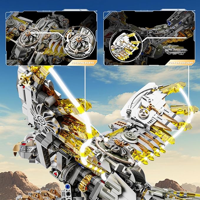 Mechanical Eagle Building Block Set 3D Poseable Model with Articulated Wings &amp Talons STEM Toy for Kids &amp Adults Ideal Gift for Engineering Nature &amp Animal Lovers