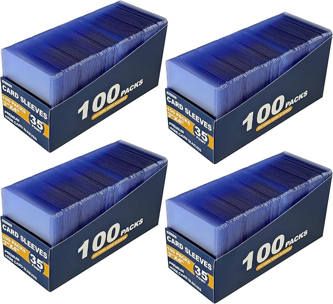 400 Hard Card Sleeves Card Toploaders for Protection for Baseball Football Premium Top Loaders for Cards Ensuring Safety (400 Hard Sleeves)