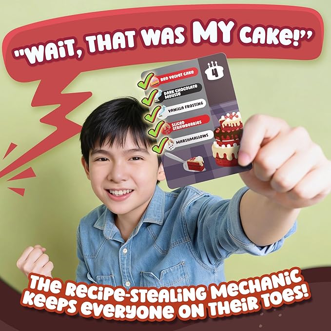 ThinkPsych Secret Recipes - The Sneaky Baking Game for The Whole Family - 2-5 Players - Family Board Games for Kids and Adults - Ages 9+
