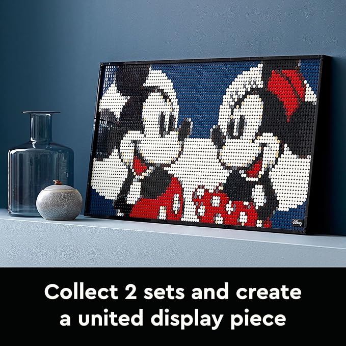 LEGO Art Disney’s Mickey Mouse 31202 Craft Building Kit A Wall Decor Set for Adults Who Love Creative Hobbies New 2021 (2658 Pieces)