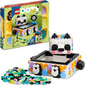 LEGO DOTS Cute Panda Tray 41959 Toy Crafts Set DIY Jewelry Box Desk Tidy or Storage Trays Personalisable Animal Gift Idea for Kids Age 6 Plus