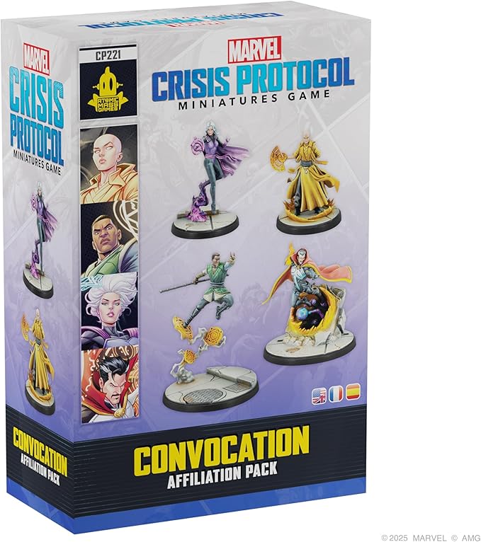 Asmodee Marvel: Crisis Protocol Convocation Affiliation Pack - Includes Doctor Strange Clea Mordo &amp The Ancient One Tabletop Superhero Game Ages 14+ 2 Players 90 Minute Playtime