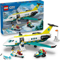 LEGO City Emergency Air Ambulance Airplane Building Toy for Kids - Pretend Play Rescue Airplane Model for Boys &amp Girls Ages 6+ - Building Blocks W/Hero Minifigures - Gift Idea for Birthdays - 604