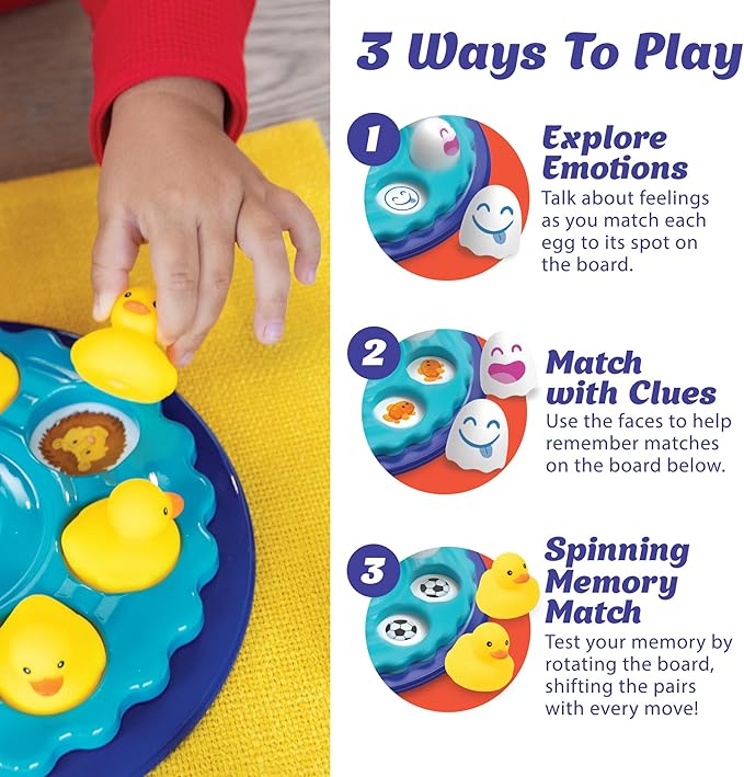 MindWare Dizzy Duckies Early Learning Matching Game - Preschool Game for Toddlers