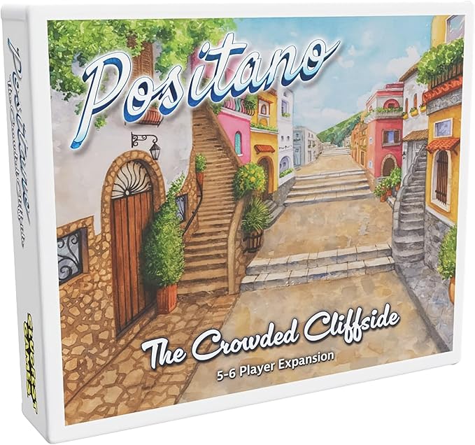 SlugFest Games: Positano: The Crowded Cliffside - Expansion Board Game Variant Modes 3D Building Bidding Italian Seaside Ages 13+ 1-6 Players