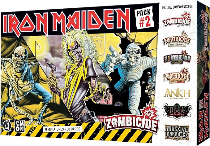 Zombicide Iron Maiden Character Pack #2 - Eddie Miniatures and Game Enhancements! Cooperative Strategy Board Game Ages 14+ 1-6 Players 60 Minute Playtime Made by CMON