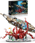 Octopus &amp Underwater Submarine Building Block Set for Adults Compatible with Lego Octopus Ocean Animal Collection Toy for Home/Office Decor Ideas Gifts for Christmas Birthdays