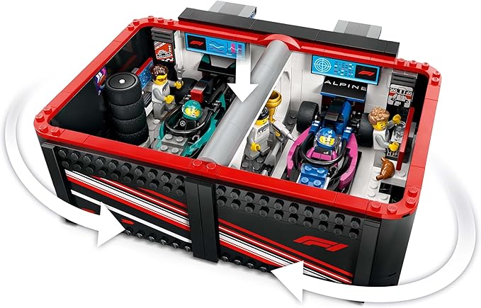 LEGO City F1(R) Mercedes-Benz AMG &amp Alpine Race Car Garage Toy Toy Birthday Present Block Boys Girls Children 7 Years 8 9 Years Old Elementary School Vehicle Car Mini Car 60444