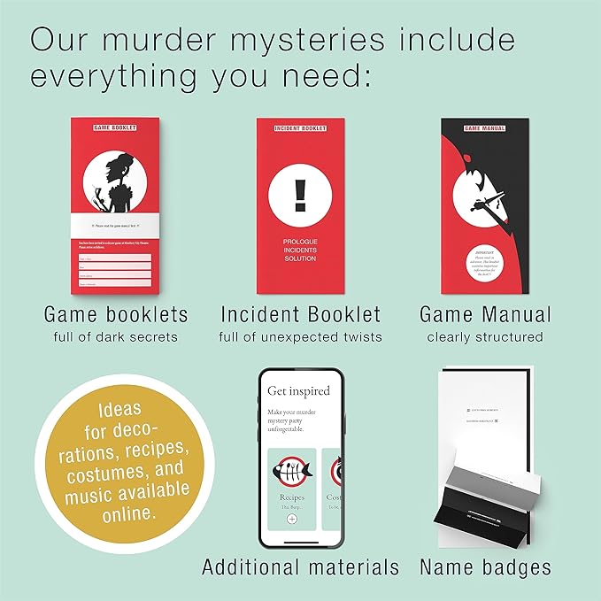 Deadly Fame - A Modern Murder Mystery Dinner Party Game for 5-8 Players