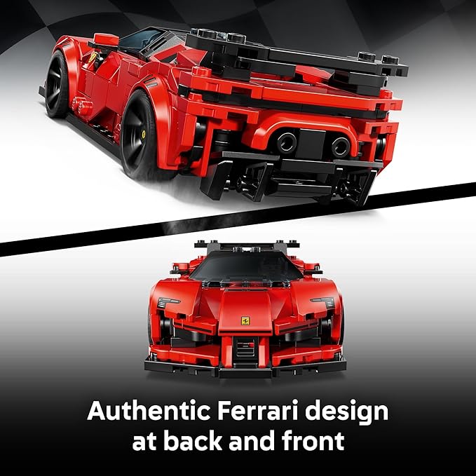 LEGO Speed Champions Ferrari SF90 XX Stradale Sports Car Building Toy for Kids - Building Set W/Ferarri Driver Minifigure for Boys &amp Girls Ages 9+ - Gift Idea for Birthdays - 77254