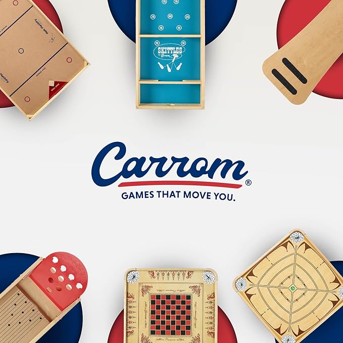 Carrom Board Game Set — Large Board Games for Adults &amp Children — Over 85 Board Games for Family Game Night — All in One Board Game Set