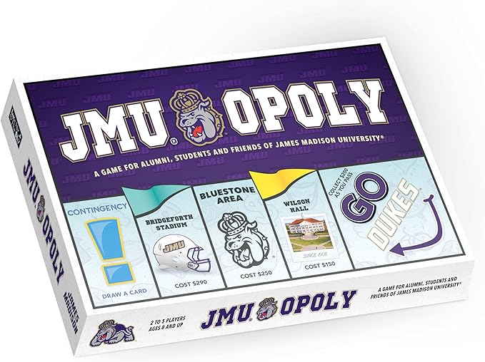 Late For The Sky: JMU-Opoly - James Madison University Themed Family Board Game Opoly-Style Traditional Play Or 1 Hr Version Ages 8+ 2-5 Players