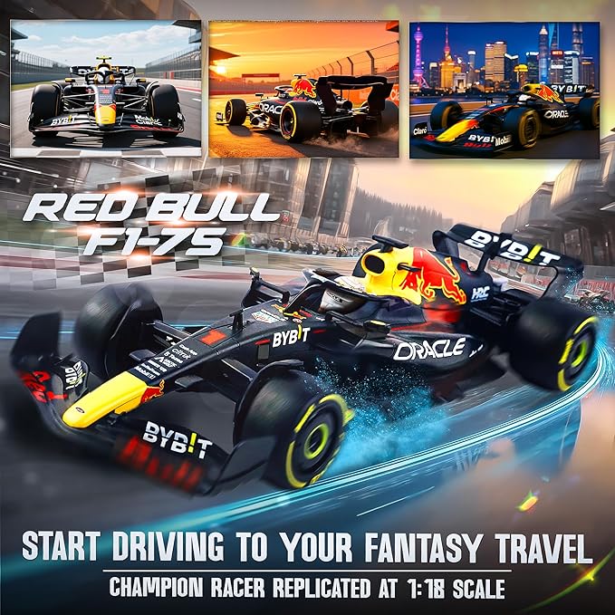 BEZGAR F1 RedBull Remote Control Car - 1:12 Officially Licensed Rb18 Toy Car 2.4GHz Race F1 Collection RC for BoysGirls and Adults Ideal for Kids &amp Collectors 94700