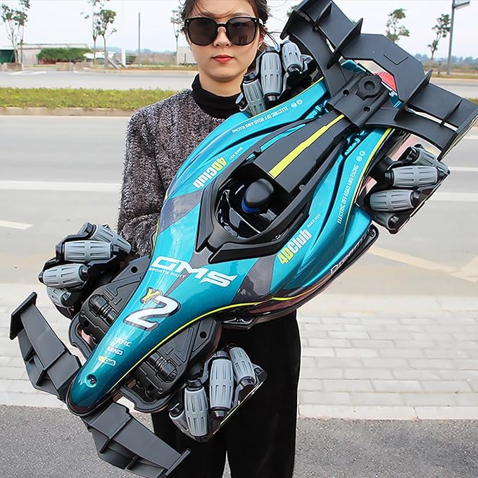 4DRC Y2 RC Cars 1:12 Scale Control Stunt Car with Gesture Controller Off Road Monster Truck 2.4Ghz RTR All Terrain Hobby 20KM Truck 8 12 14 Boy Kids Toys Adult Gifts 2 Battery