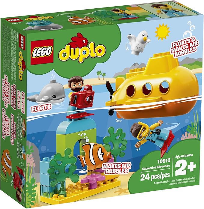 LEGO DUPLO Town Submarine Adventure 10910 Building Kit (24 Pieces)