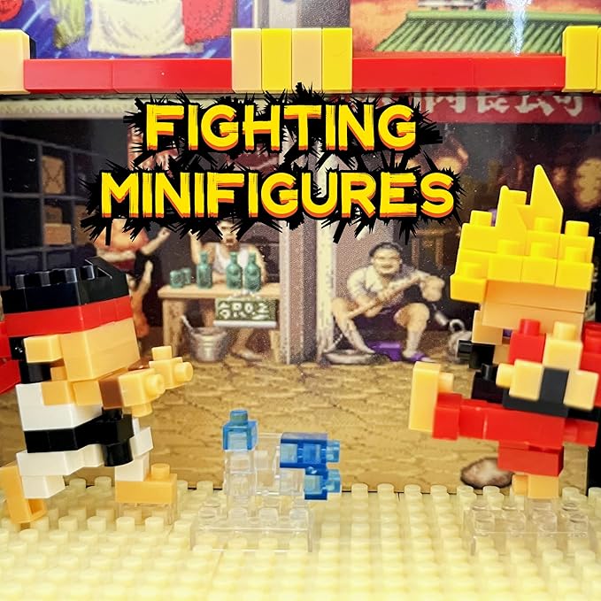 Fighter Game Micro Blocks Sets for Adults and Teens 14+ Building Toys Creative Bricks Gifts for Game Fans- Compatible with Nano(1060 Pieces)