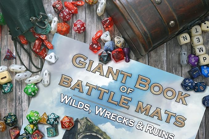 Giant Book of Battle Mats Wilds Wrecks &amp Ruins by Loke - Merchandise Game