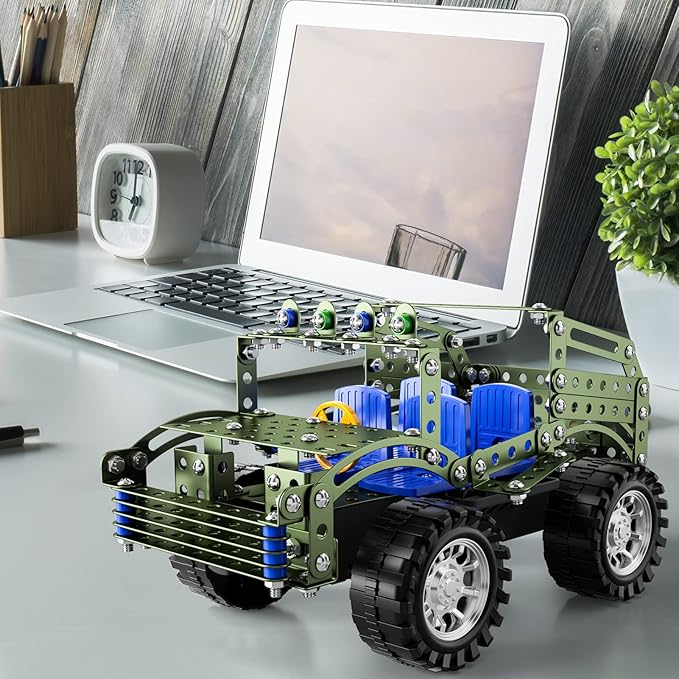 Lucky Doug Building Toys Model Truck Set - STEM Project for Kids Ages 8-12 Assembly Model Car Kits Toys for Kids Boys 8 9 10 11 Years Old