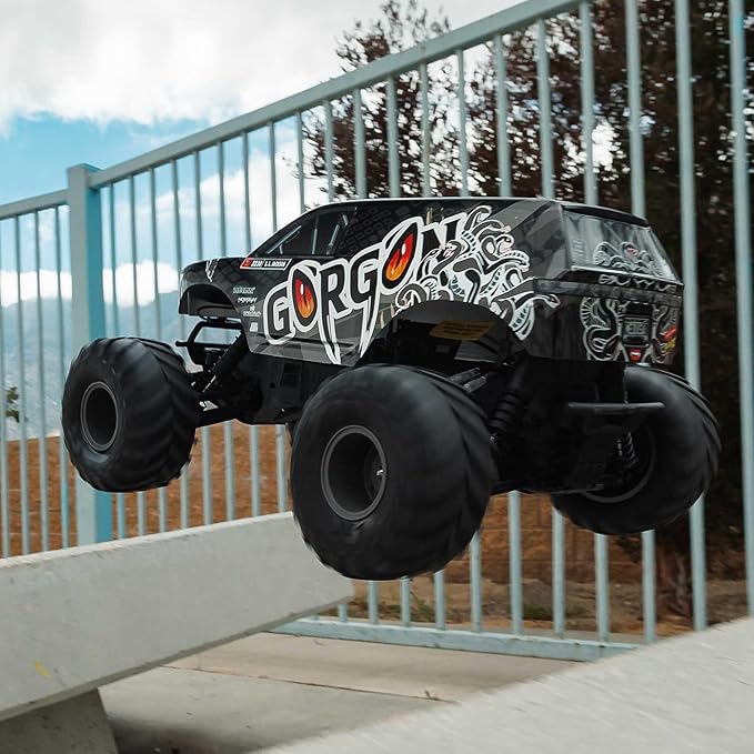 ARRMA RC Truck 1/10 Gorgon 2 Wheel Drive RTR Brushed Monster Truck Battery &amp Charger Included Gun Metal ARA3230ST3