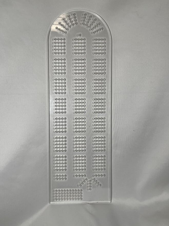 Cribbage Board Template - 4 Lane