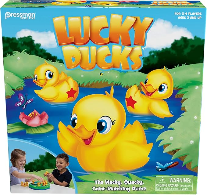 Pressman Lucky Ducks -- The Memory and Matching Game that Moves 5