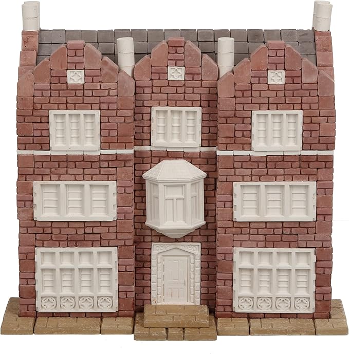 Mini-Bricks Constructor Set – Realistic 3D Puzzle &amp Plaster Brick Model Kits for Teens &amp Adults STEM Educational DIY Construction Set Multiple Styles Available (Rebbe's House)