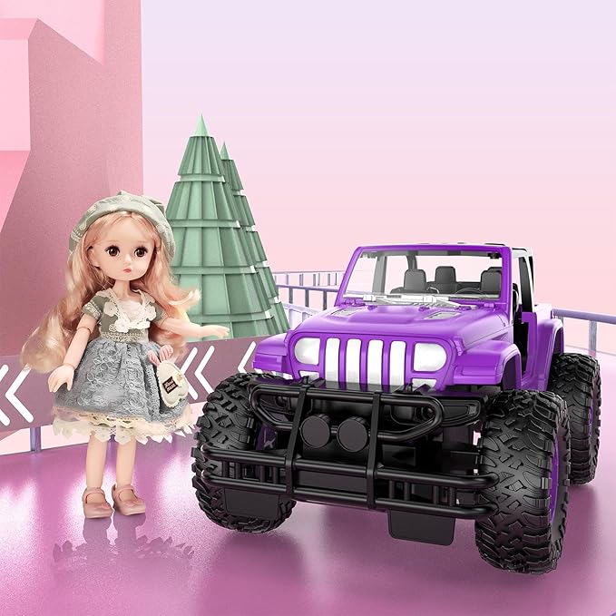 NQD RC Cars 1:16 Scale Remote Control Jeep Car 80 Min Playtime 2.4Ghz Off-Road RC Trucks for for Toddlers Girls Kids