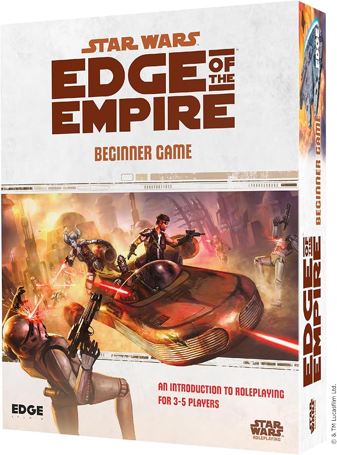 Asmodee Star Wars Edge of The Empire: Beginner Game - Embark on Galactic Adventures in a Complete Learn-As-You-Go Experience! Sci-Fi RPG Ages 10+ 3-5 Players 1 Hour Playtime