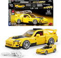 Mattel Brick Shop Hot Wheels Speed Series Building Set '07 Honda S2000 with 257 Pieces Realistic Details and Custom Decals Adult Collectors and Kids Ages 10+