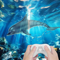 Remote Control Dolphin Toys for Kids 2.4G High Simulation Oceanic RC Dolphins Fish Toys for Swimming Pool Bathroom 2x600mAh RC Boat Water Toys Great for 6+ Year olds Boys Girls Kids Gray
