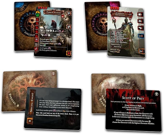 Tainted Grail The Red Death Board Game CAMPAIGN EXPANSION - Advanced Campaign Challenge with New Story &amp Threats! Strategy Game Ages 14+ 1-4 Players 2-3 Hour Playtime Made by Awaken Realms