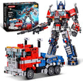Transform Sets Robot Building Block Toys2 in 1 STEM Robotics Transforming Truck Mech Building kitCompatible with LegoChristmas Birthday Gift for Adults Boys Age 8-12 (Blue)