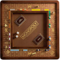 Monopoly Luxury Edition by WS Game Company Burl Wood Cabinet with Gold Foil Stamped Game Board Faux Leather Rolling Area and 2 Storage Drawers Premium Board Games for 2-6 Players