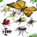 7Pcs Lifelike 3D Puzzles for Kids1:1 Replica Insect Building Toys for 5 6 7 8+ Year Old Boys GirlsSlot-Assembly Building BlocksBug Realistic Figures SetEducational Toys Ideal for ClassParty