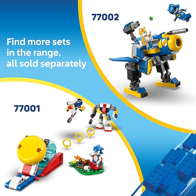 LEGO Sonic The Hedgehog Super Shadow vs. Biolizard Gamer Gift for Boys and Girls Fun Collectible Playset for Kids and Video Game Character Fans Who Love Action Toys 77003