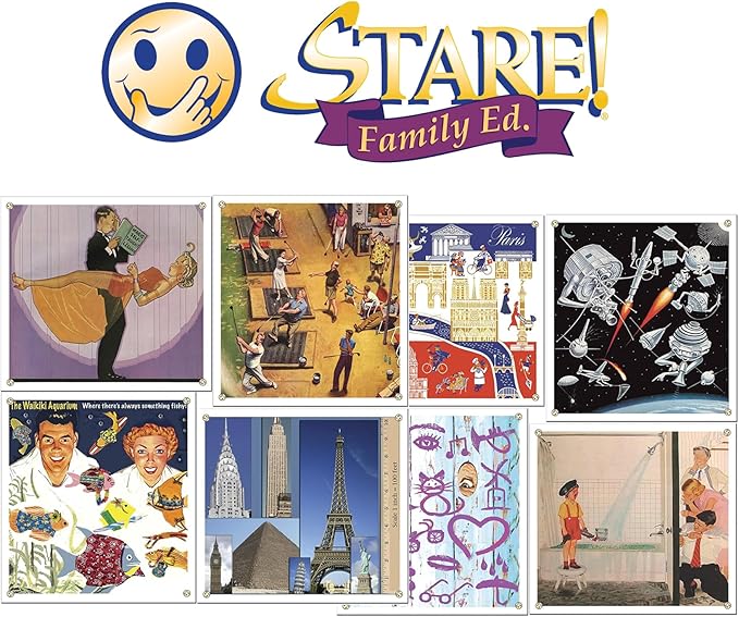 Stare - Fun Game of Visual Recall Where Quirky Image Cards Challenge Players' Minds – Classic for Adult &amp Family Game Night