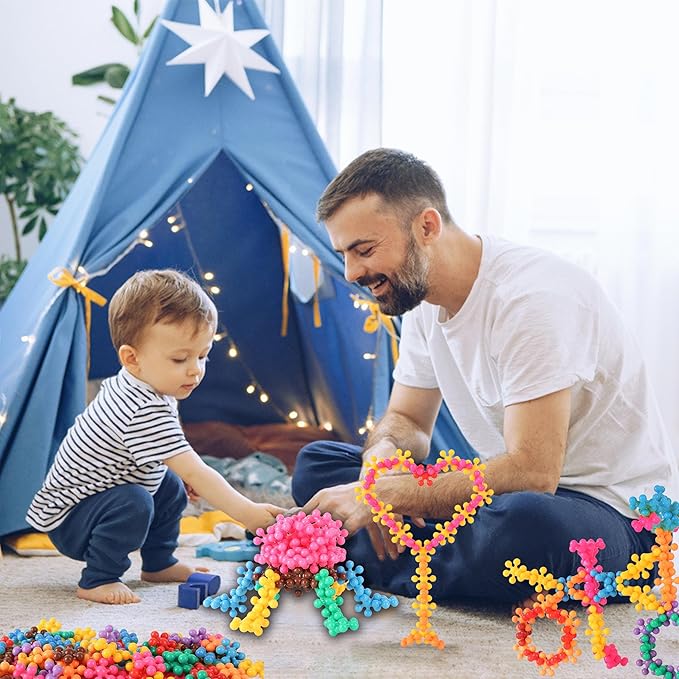 TOMYOU 300 Pcs Building Blocks Kids STEM Toys Educational Sets Interlocking Plastic for Preschool Boys and Girls Aged 3+ Safe Material Creativity